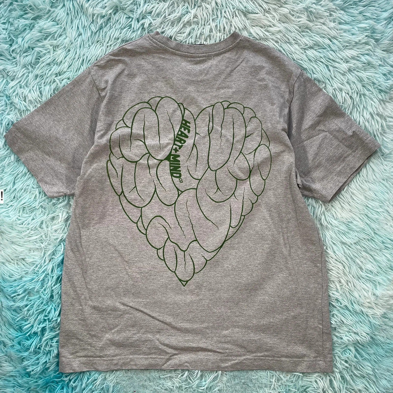 Grey Heart & Mind BBC Graphic T Shirt - XL
