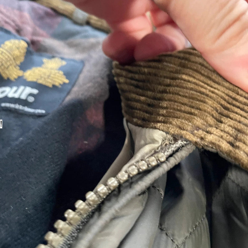 Khaki Barbour Quilted Jacket - Medium