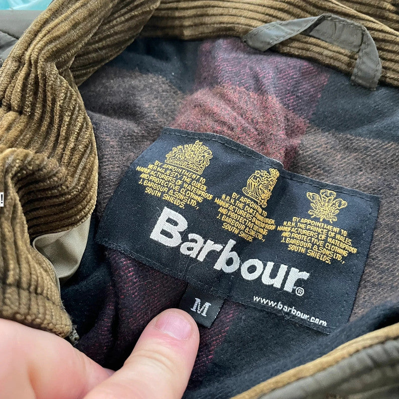 Khaki Barbour Quilted Jacket - Medium