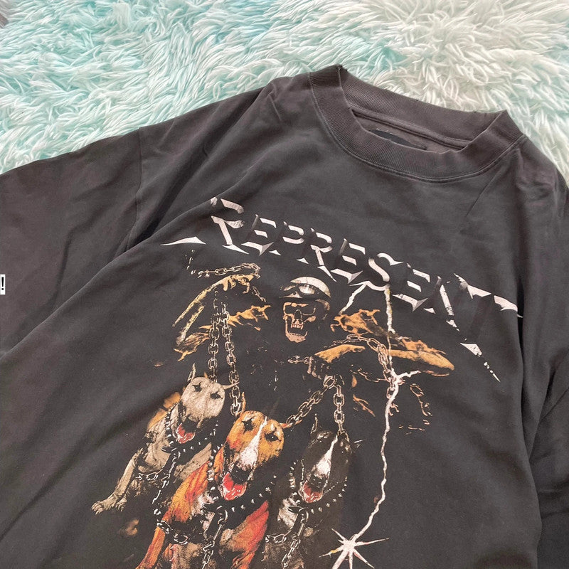Black Represent Graphic T Shirt - Large