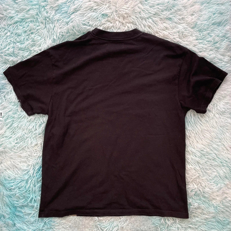 Black Represent T Shirt Spellout - Large