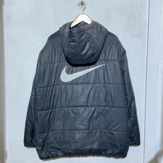 Black Nike Puffer Jacket Coat Swoosh - XXL