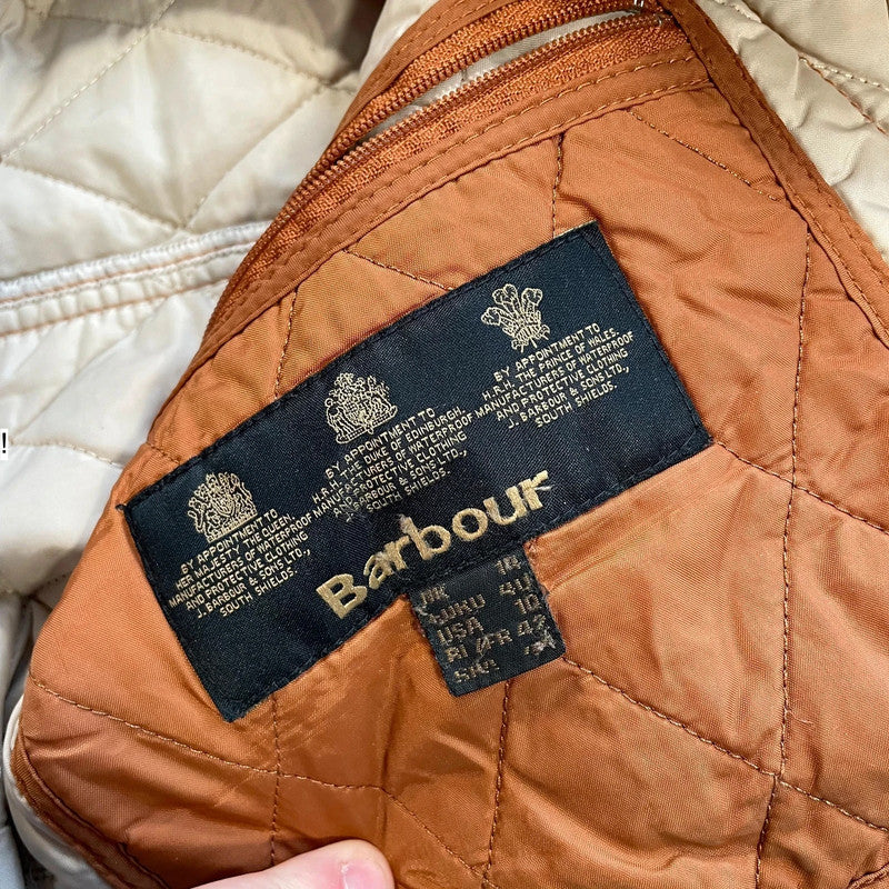 Burnt Orange Barbour Quilted Gilet Jacket - Size 14