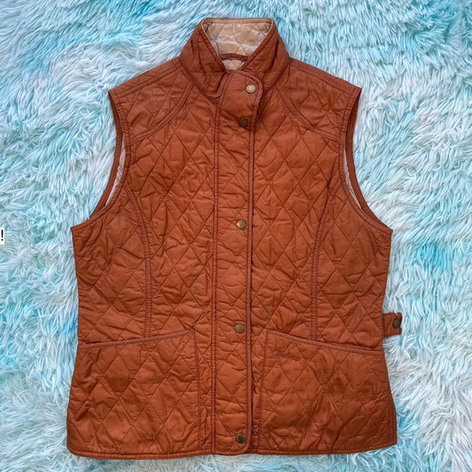 Burnt Orange Barbour Quilted Gilet Jacket - Size 14