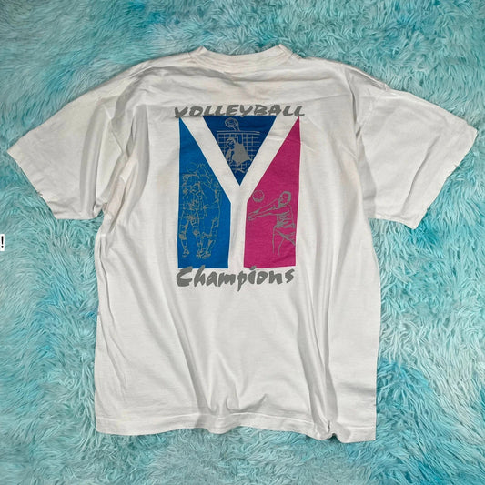 Vintage 90s YMCA Volleyball Graphic T Shirt - Xl
