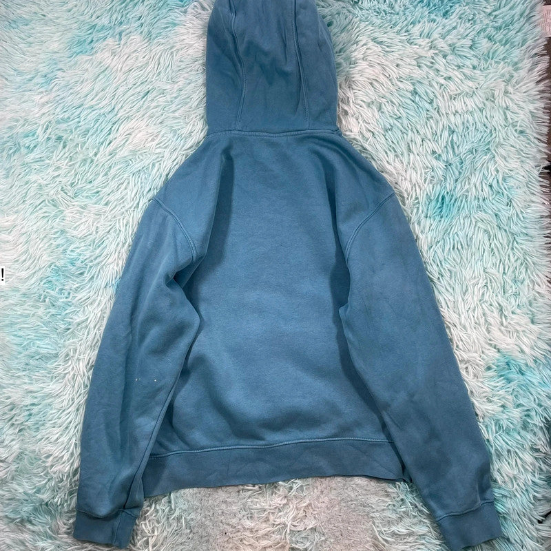 Blue Nike Hoodie Plain - Medium