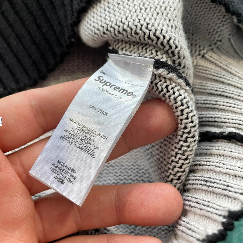 Black Supreme Futura Knitted Jumper - Small