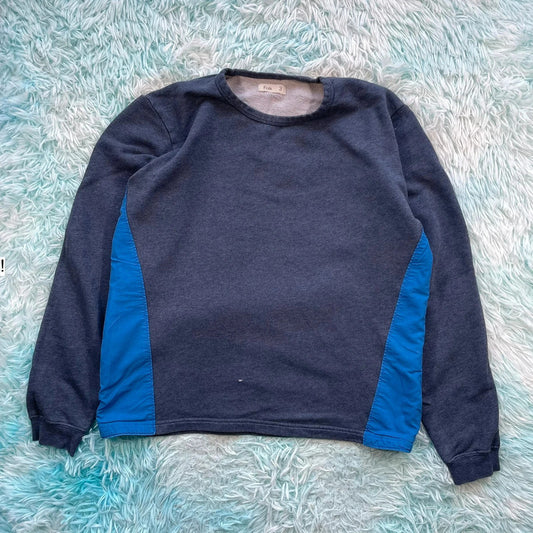 Navy Folk Sweatshirt - Medium