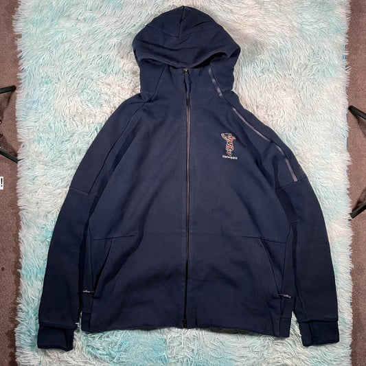 Navy Harlequins Adidas Hoodie - XXL