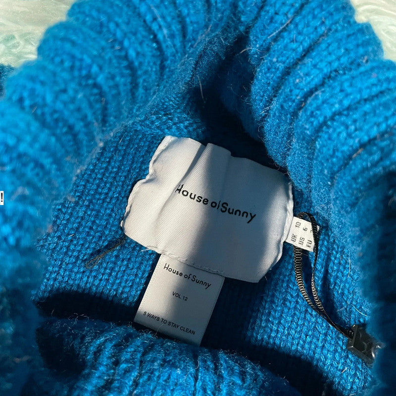 Blue House of Sunny Turtle Neck Jumper - Size 10