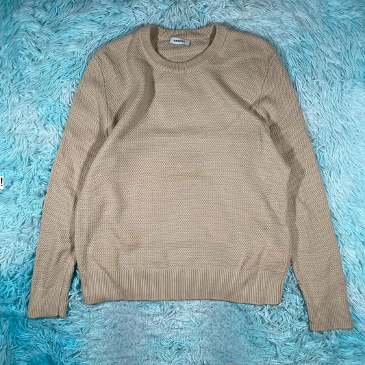 Beige Sandro Knitted Jumper - Large