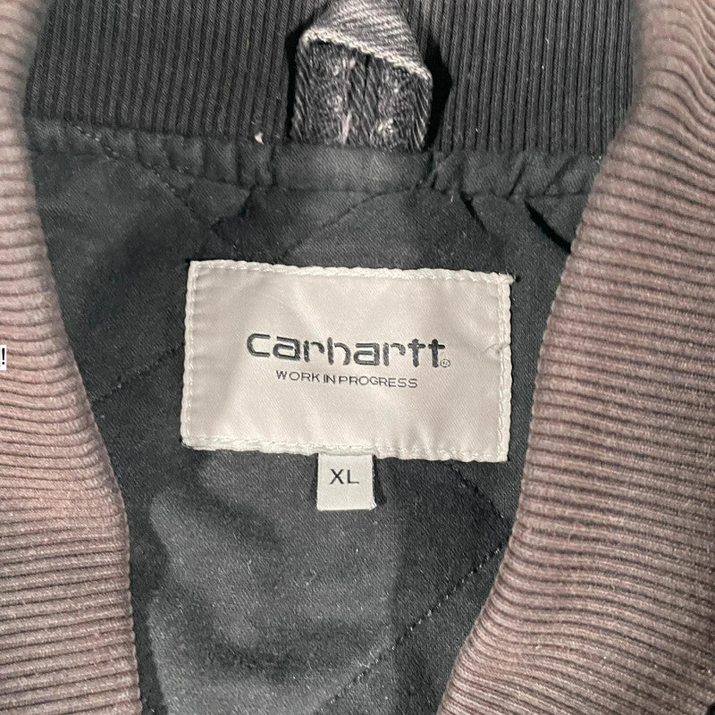 Black Carhartt Varsity Bomber Jacket - XL