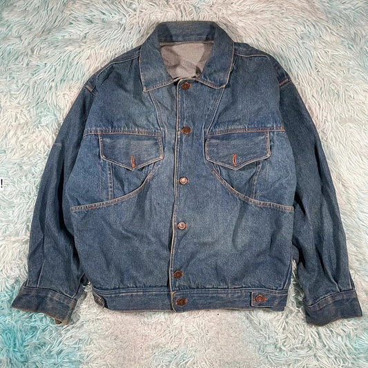 Vintage 80s Denim Jacket - Small