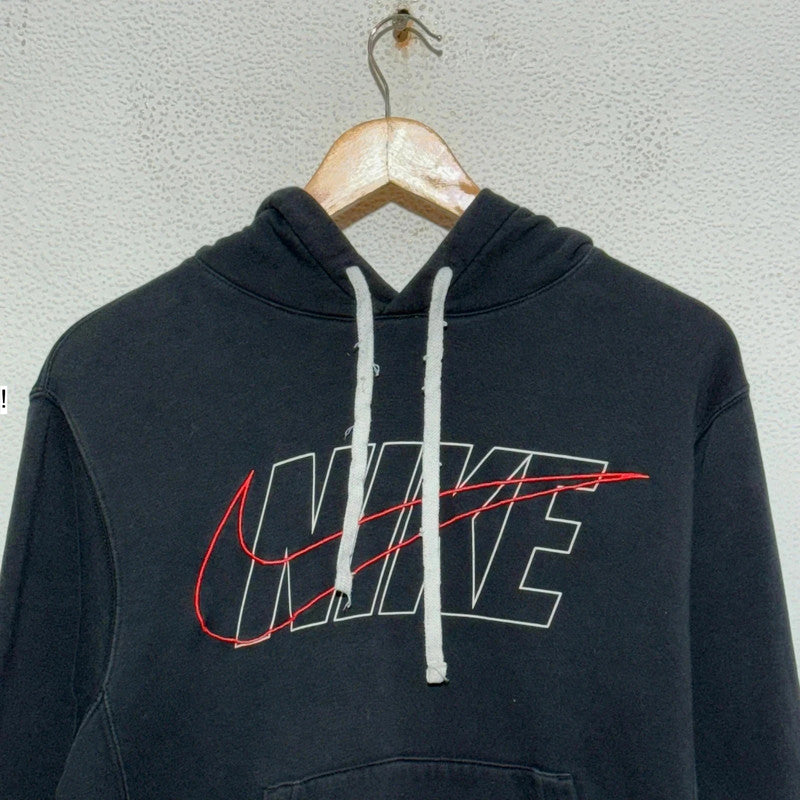 Black Nike Club Hoodie Spellout - XS