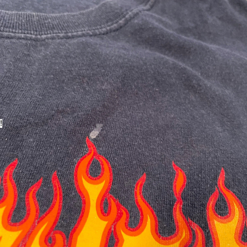 Navy Thrasher Graphic T Shirt - Large