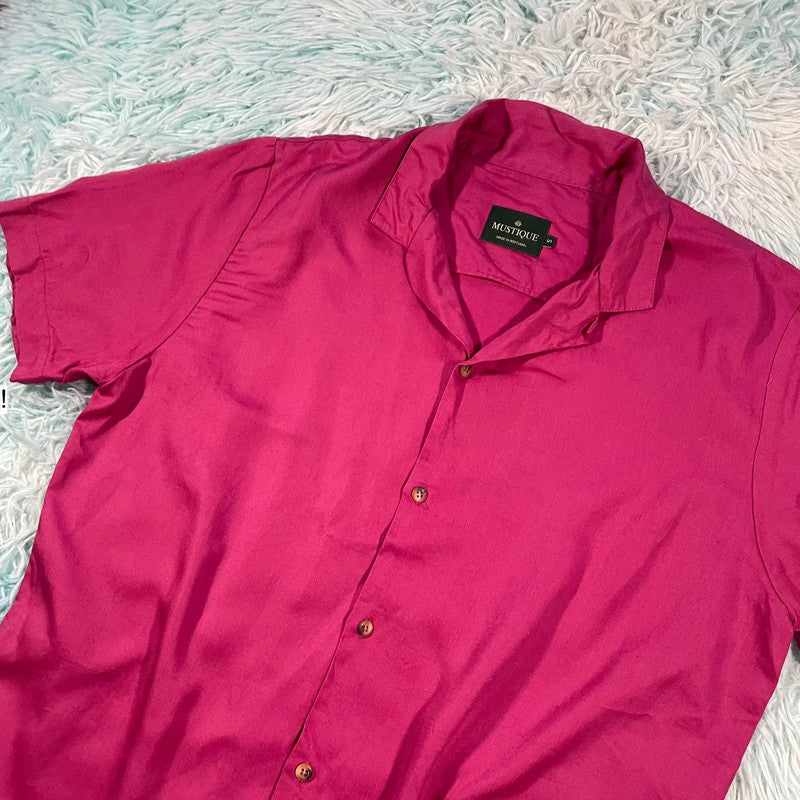 Dark Pink Mustique Shirt - Small
