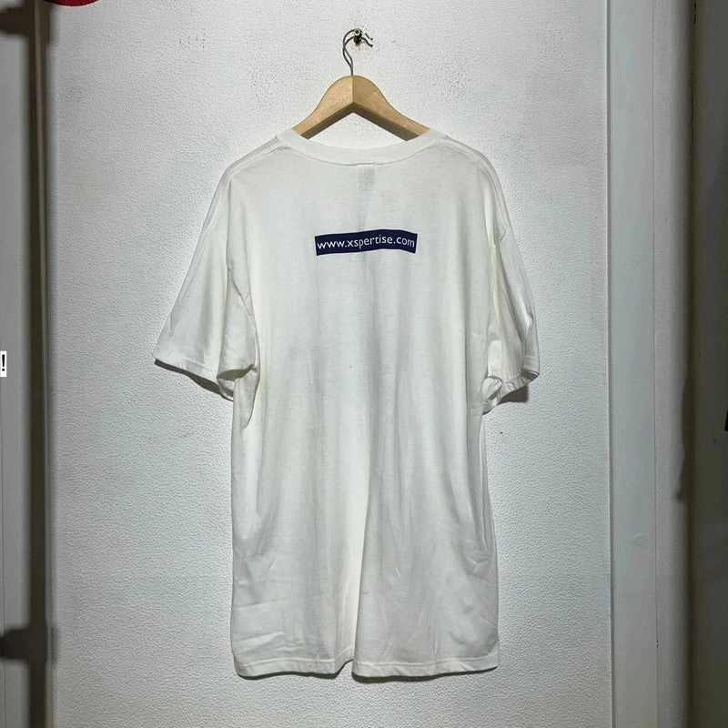 Vintage 90s White Graphic T Shirt - XL