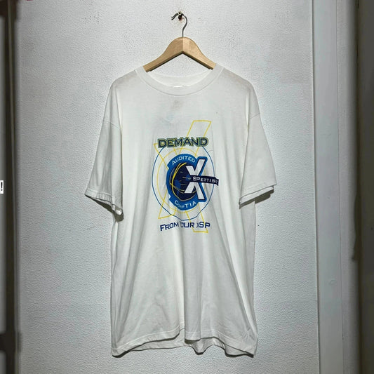 Vintage 90s White Graphic T Shirt - XL