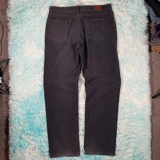 Black Hackett Corduroy Trousers -  W38 L32