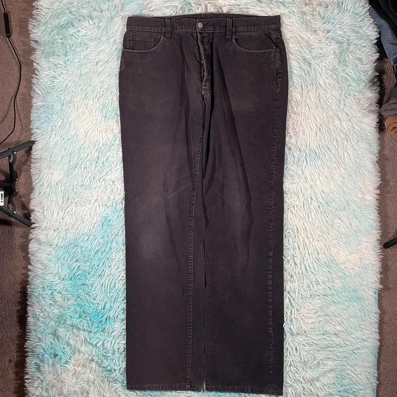 Black Hackett Corduroy Trousers -  W38 L32