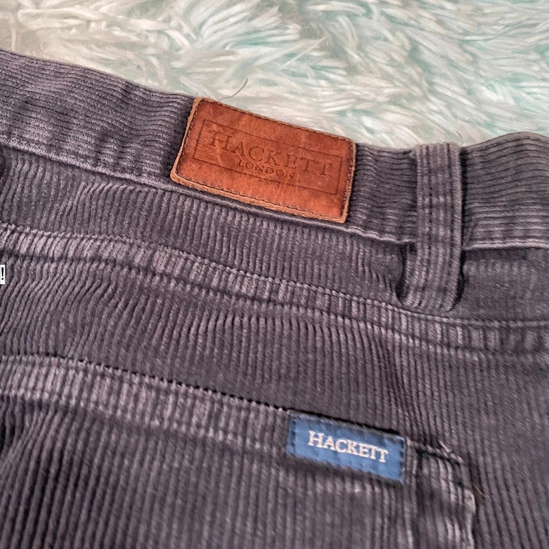 Black Hackett Corduroy Trousers -  W38 L32