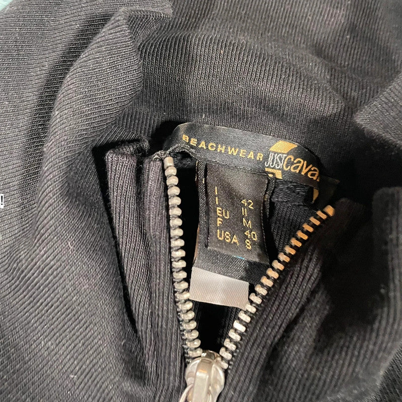 Vintage Y2K Black Just Cavalli Vest Jacket Fitted - Small