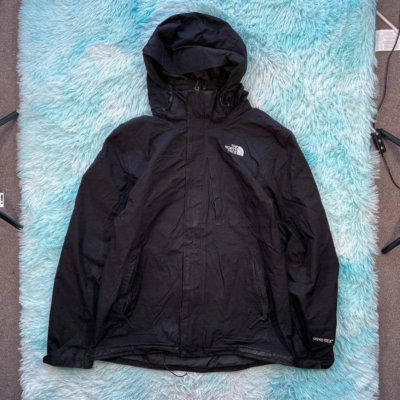 Black The North Face Gore-tex Windbreaker Jacket - Large
