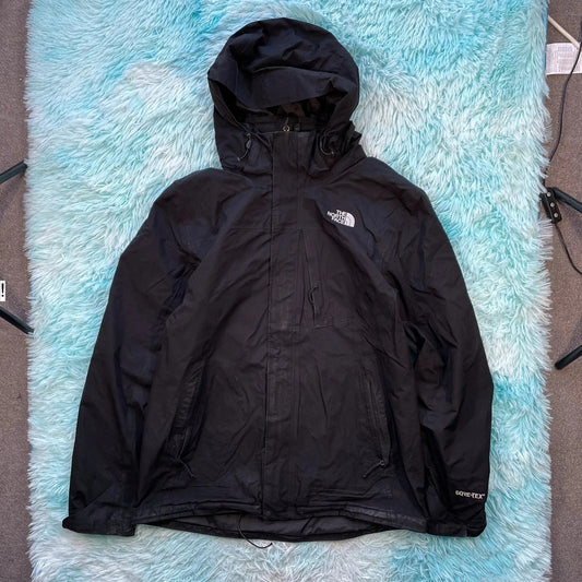 Black The North Face Gore-tex Windbreaker Jacket - Large