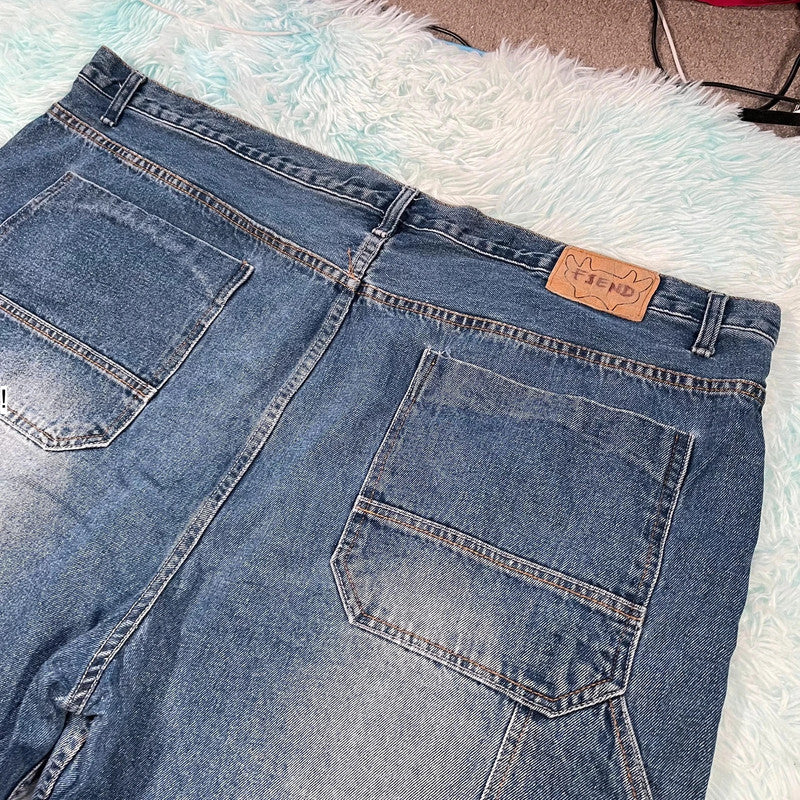 Vintage Baggy Carpenter Jean Shorts Jorts - 50W