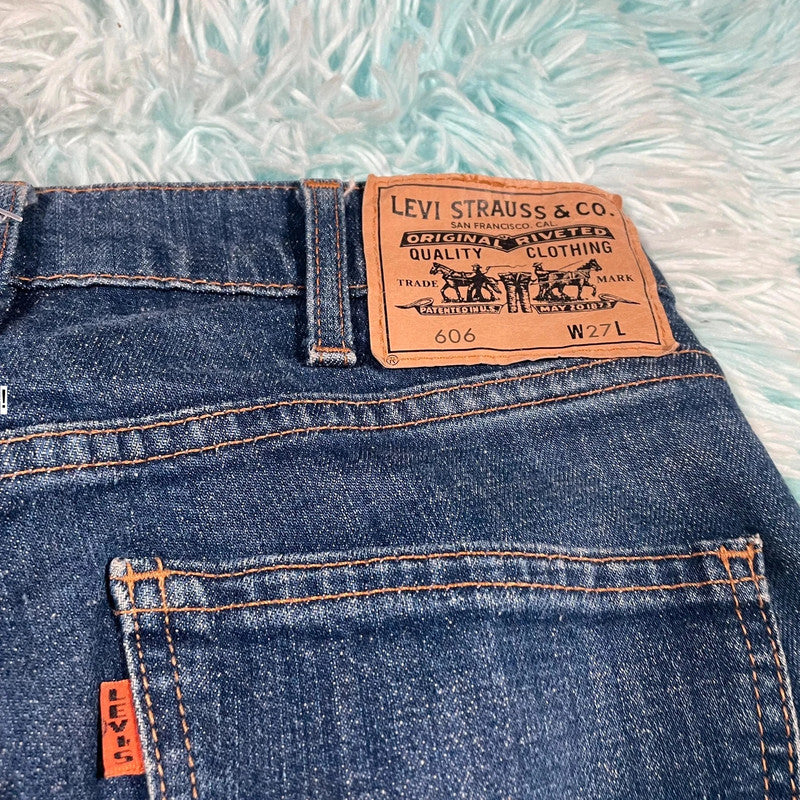 Vintage Levis Jeans 606 Skinny Fit - 27W 32L