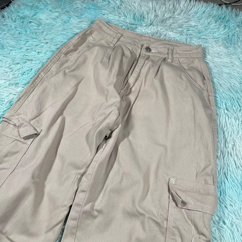 Beige Baggy Skater Jeans - 28W 30L