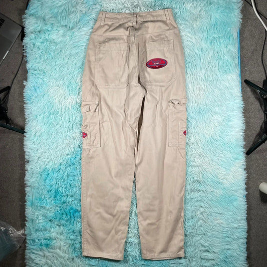 Beige Baggy Skater Jeans - 28W 30L