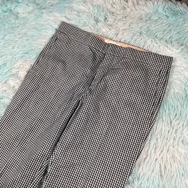 Black & White Gingham Chloé Trousers - UK10 38”