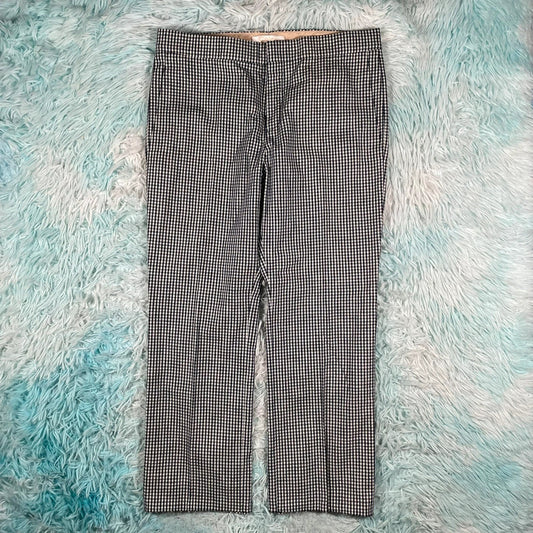 Black & White Gingham Chloé Trousers - UK10 38”