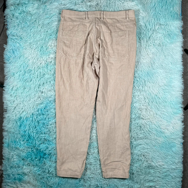 Beige Reiss Corduroy Trousers - W32 L32