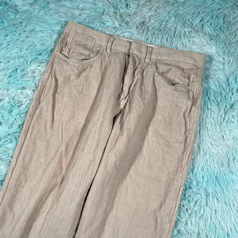 Beige Reiss Corduroy Trousers - W32 L32