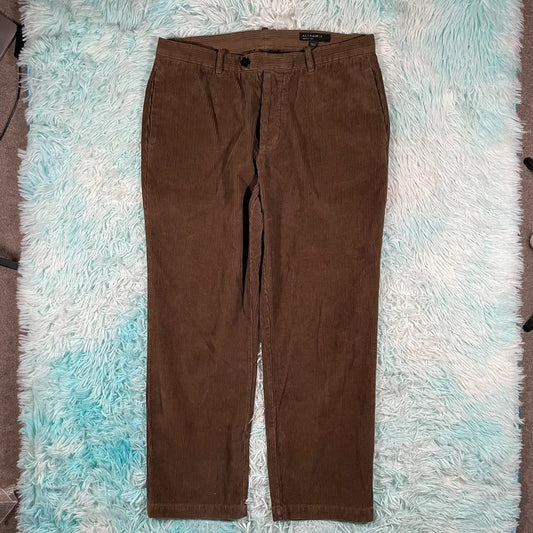 Brown AllSaints Corduroy Trousers - W32