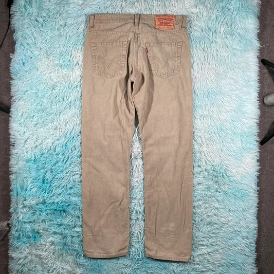 Vintage 90s Beige Levi’s Corduroy Trousers - W30 L32