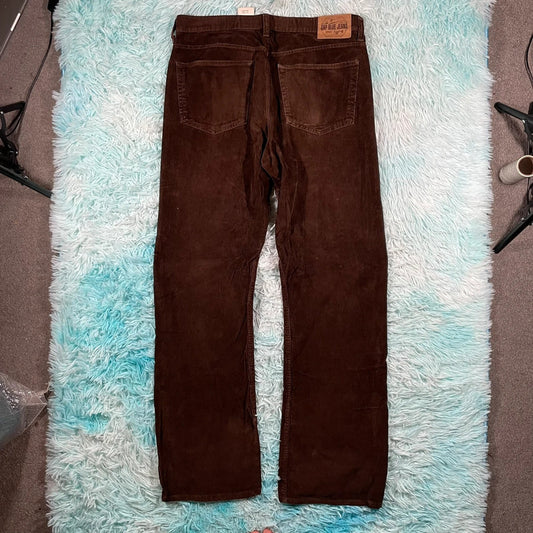 Vintage Y2K Brown Gap Corduroy Trousers Bootcut - W34 L34