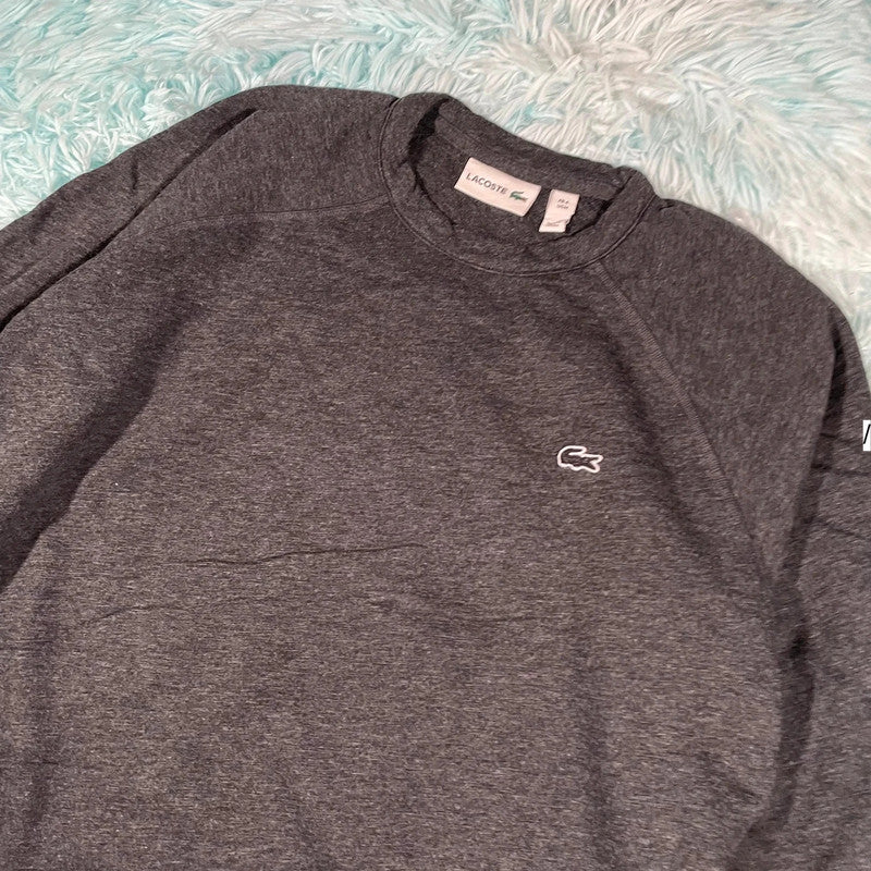 Grey Lightweight Lacoste Jumper - Medium