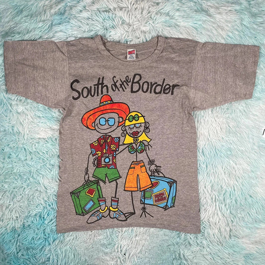 Vintage 80s Grey Mexico T Shirt - Small