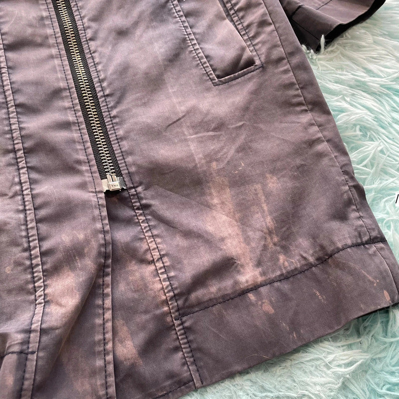 Navy YMC Long Coat Mac - Size 8