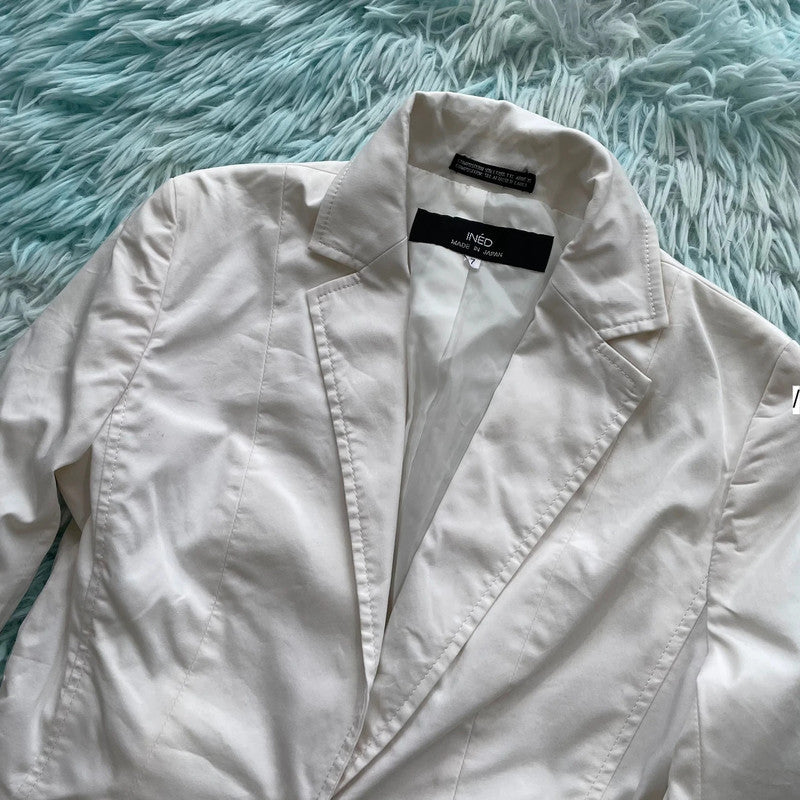 White Inéd Japan Blazer Jacket - Size 8