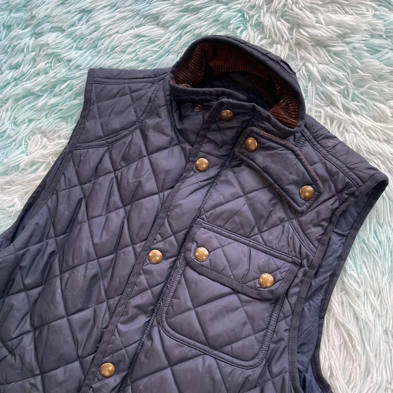 Navy Polo Ralph Lauren Quilted Gilet Jacket - Small
