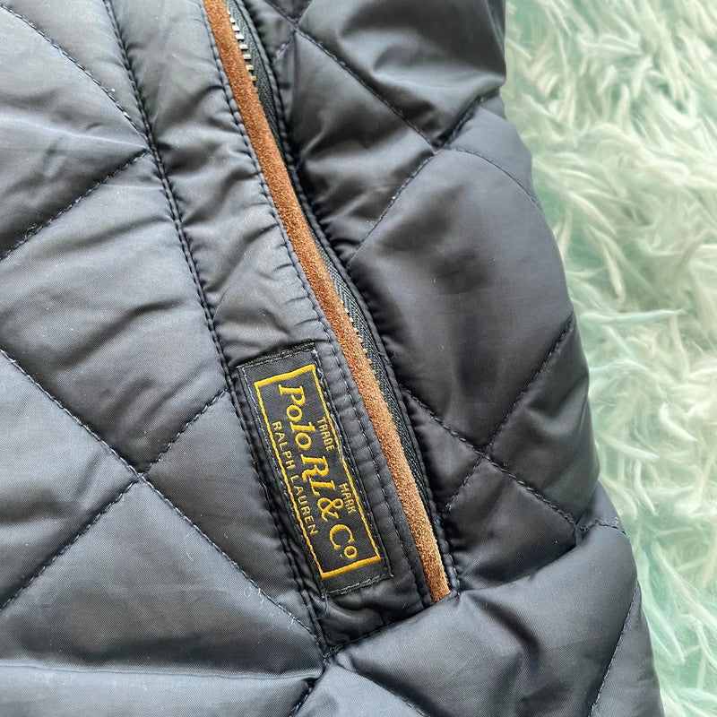 Navy Polo Ralph Lauren Quilted Gilet Jacket - Small