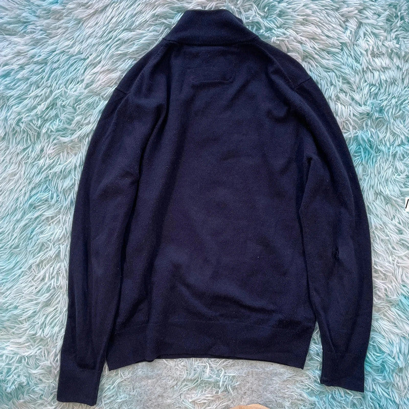 Navy Boggi 1/4 Zip Jumper - Medium
