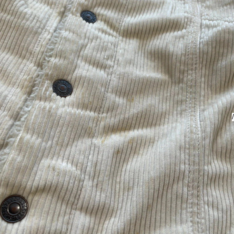 Cream Levi’s Corduroy Sherpa Trucker Jacket - Large