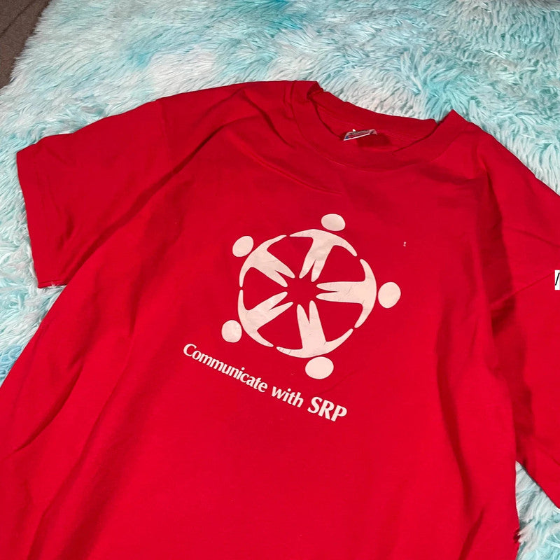 Vintage 90s Red SRP Graphic T Shirt - XL