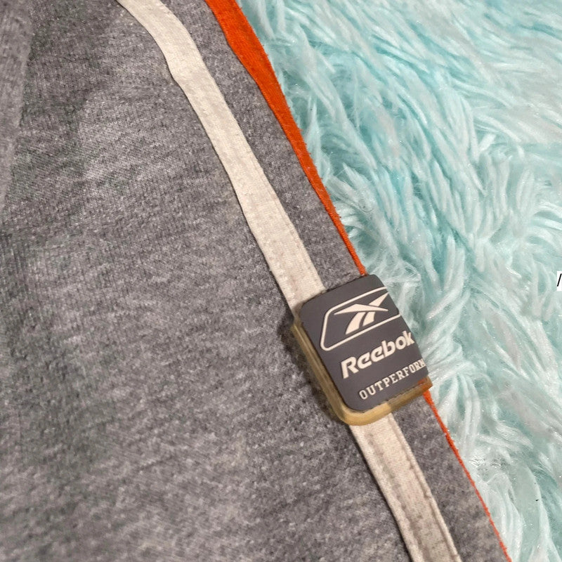 Vintage 90s Grey Reebok Sweatshirt Spellout - Large