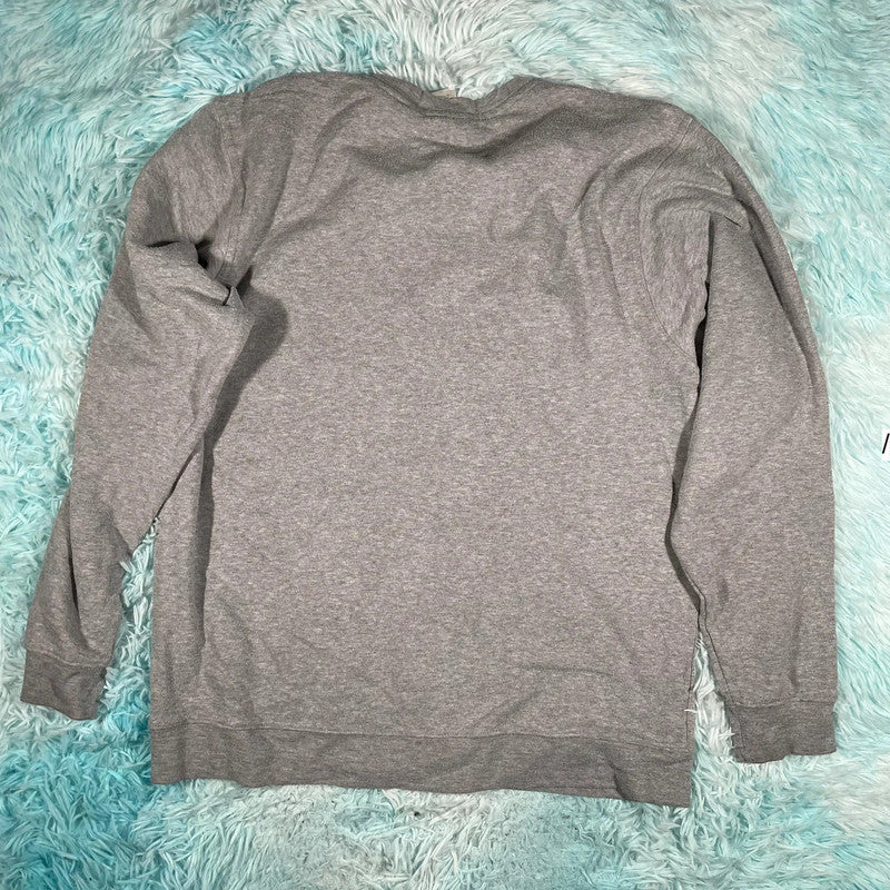 Vintage 90s Grey Reebok Sweatshirt Spellout - Large